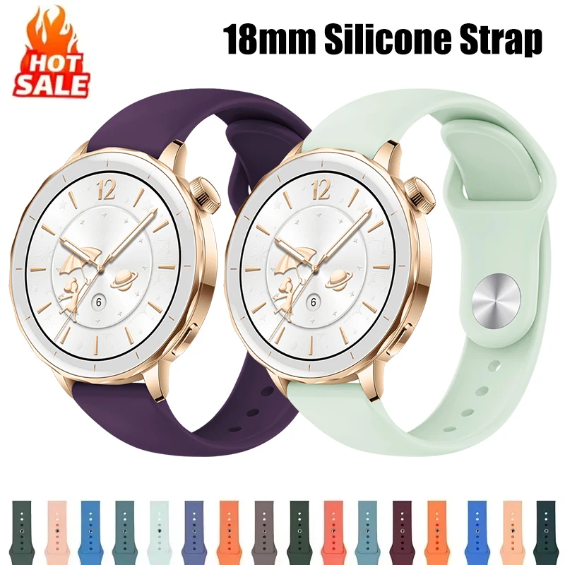 Fossil Smartwatch Accessories - 18mm Silikon Armband Für Huawei Uhr